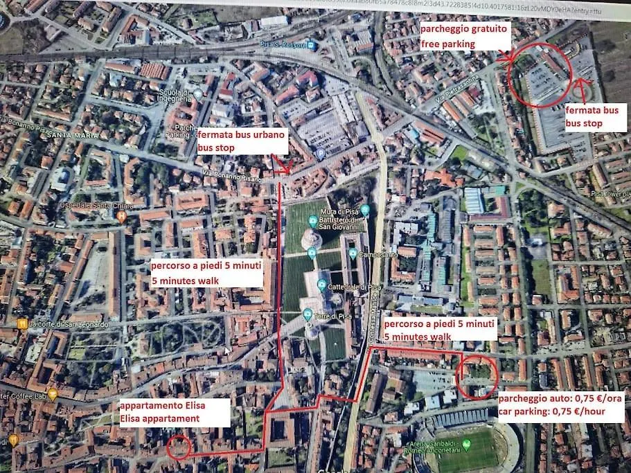 Casa Elisa Due Passi Dalla Torre Pendente Pisa